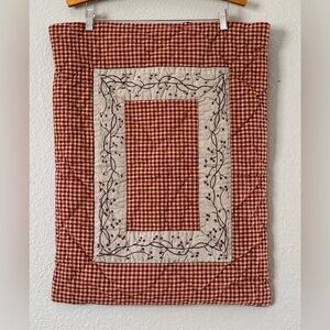 (2) Quilted County Cottagecore Gingham Plaid Standard Pillow Shams Grannycore